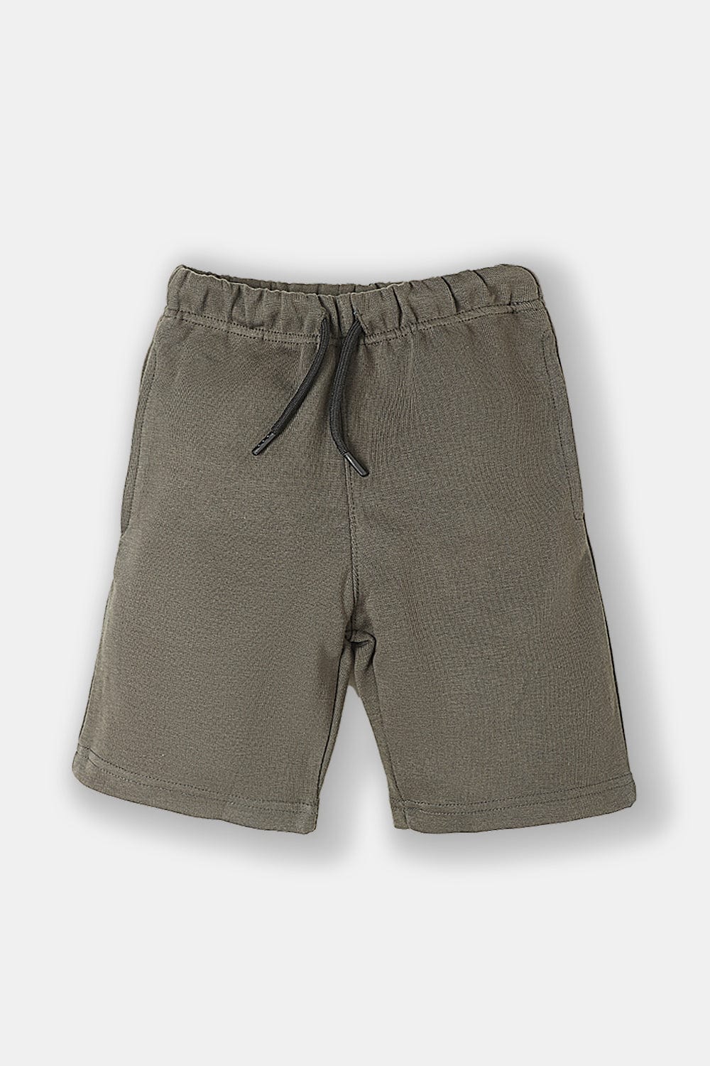 Hope Not Out by Shahid Afridi Boys Non Denim Shorts Olive Knit Short for Boys