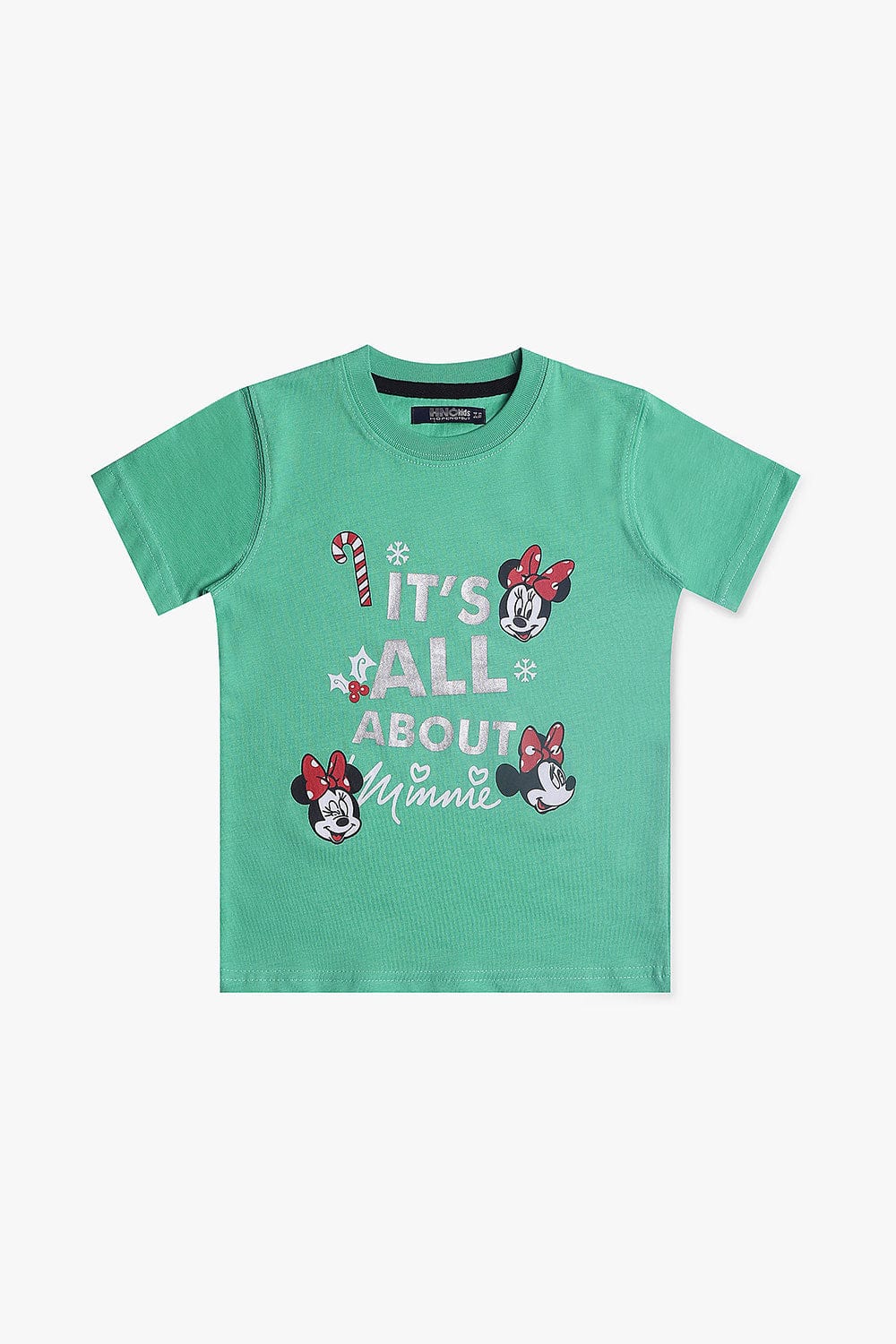 Hope Not Out by Shahid Afridi Girls Knit T-Shirt Minnie Mouse T-Shirt