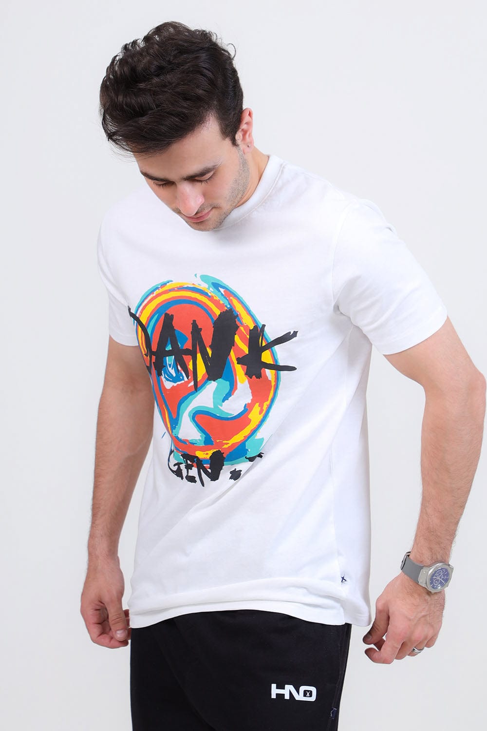 Hope Not Out by Shahid Afridi Men T-Shirt DANK Gen-Z White T-Shirt for Men