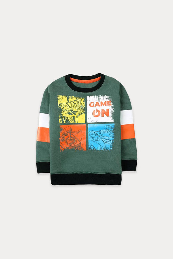 Green Game On Sweatshirt