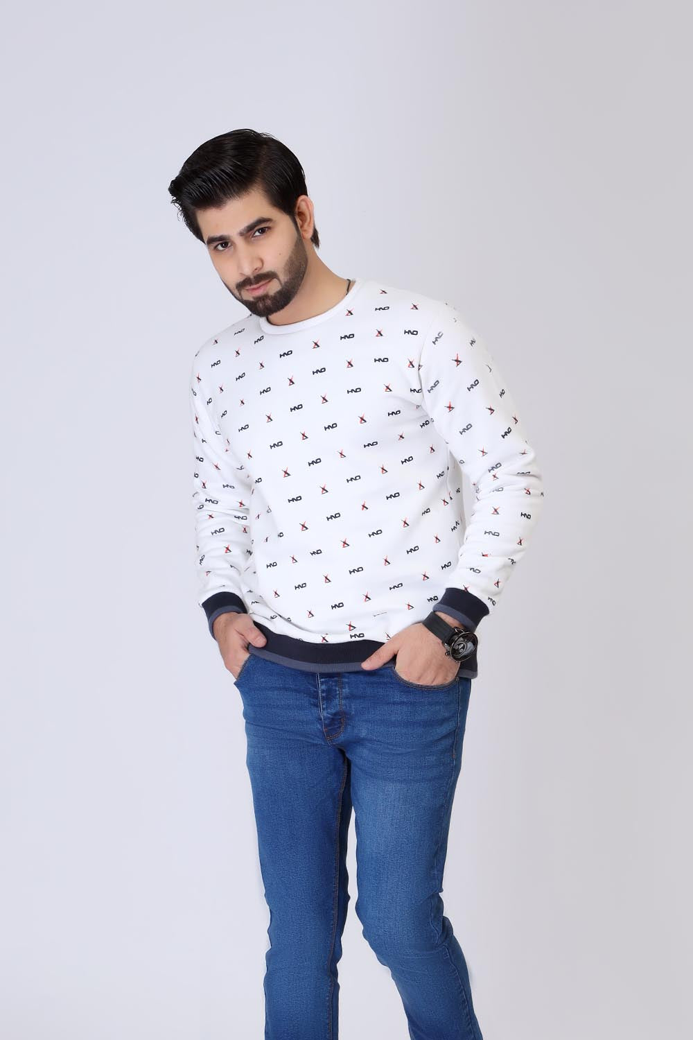 Hno Printed Sweat Shirt