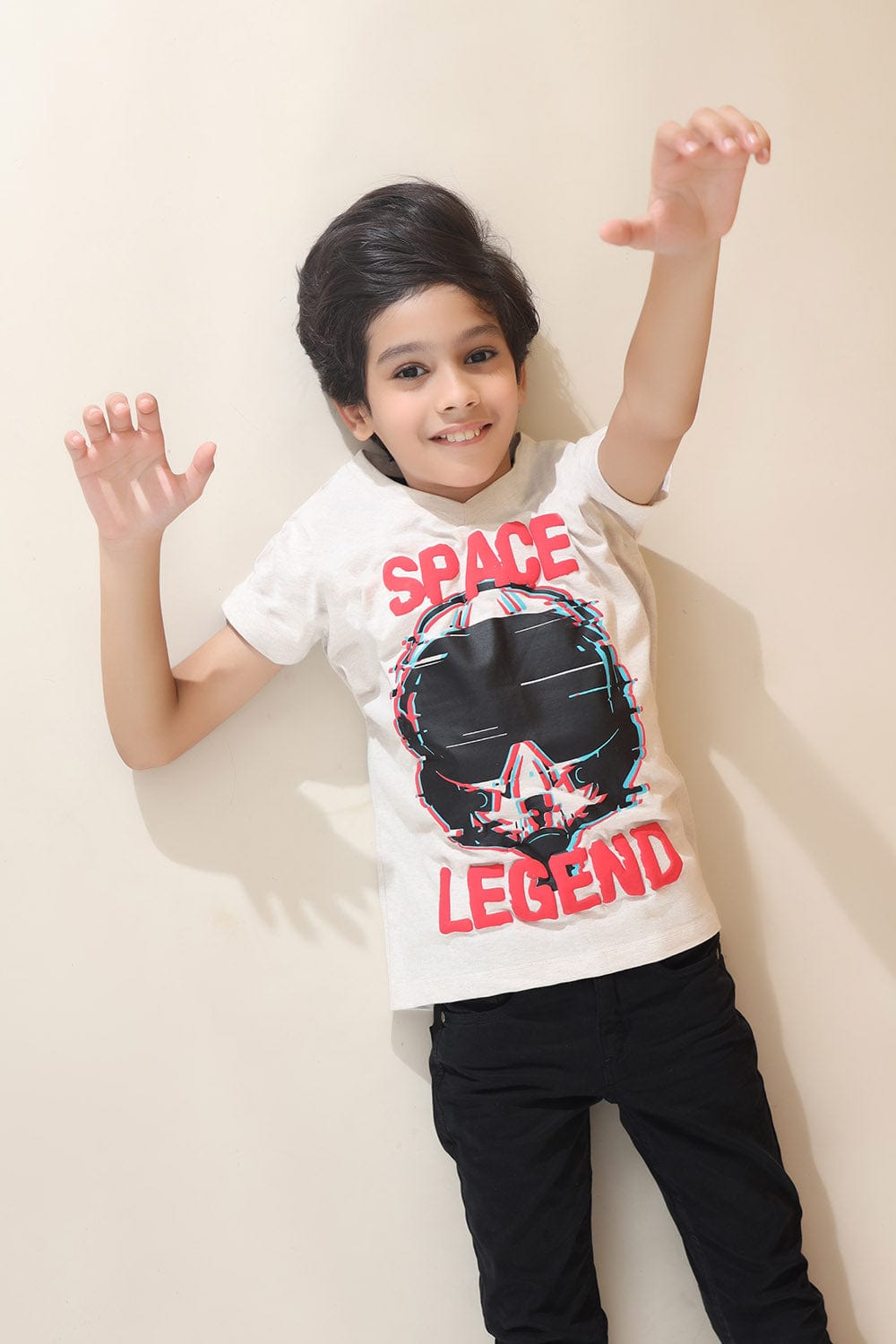 Hope Not Out by Shahid Afridi Boys Knit T-Shirt SPACE LEGEND Graphic T-SHIRT