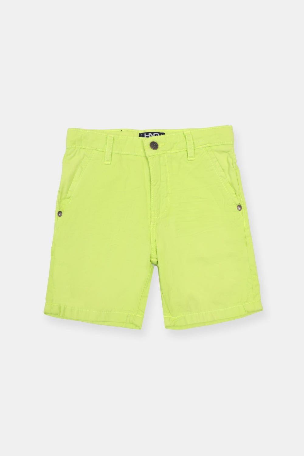 Hope Not Out by Shahid Afridi Boys Non Denim Shorts Boys Neon Green Cotton Short