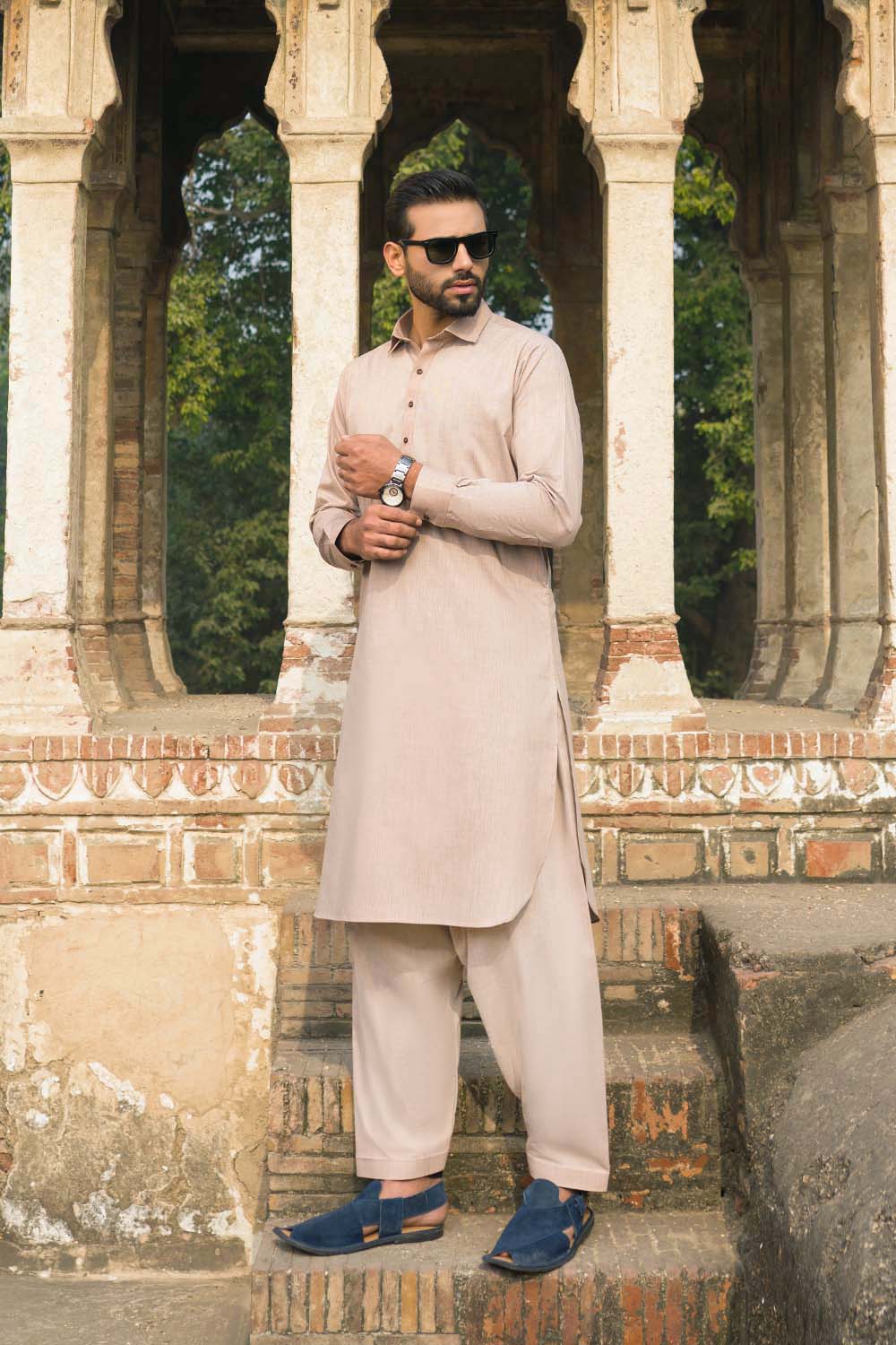 Hope Not Out by Shahid Afridi Eastern Men Shalwaar Kameez Dust Storm Dune Shalwar Kameez