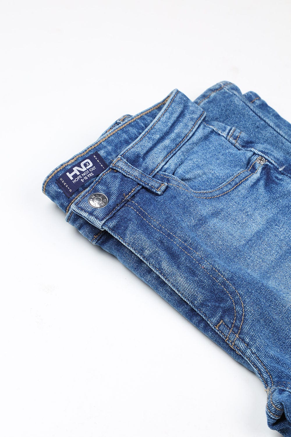 Hope Not Out by Shahid Afridi Girls Denim Pants Light Blue Denim Jogger Jeans for Girls