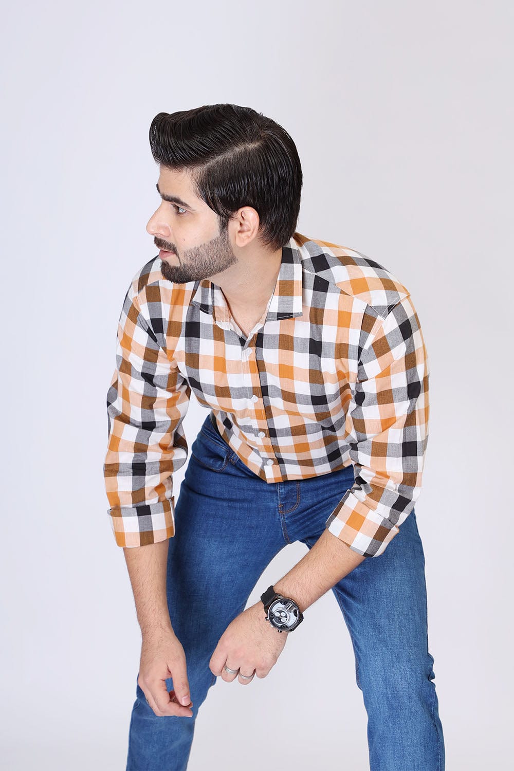 Hope Not Out by Shahid Afridi Men Casual Shirt CHECK CASUAL SHIRT