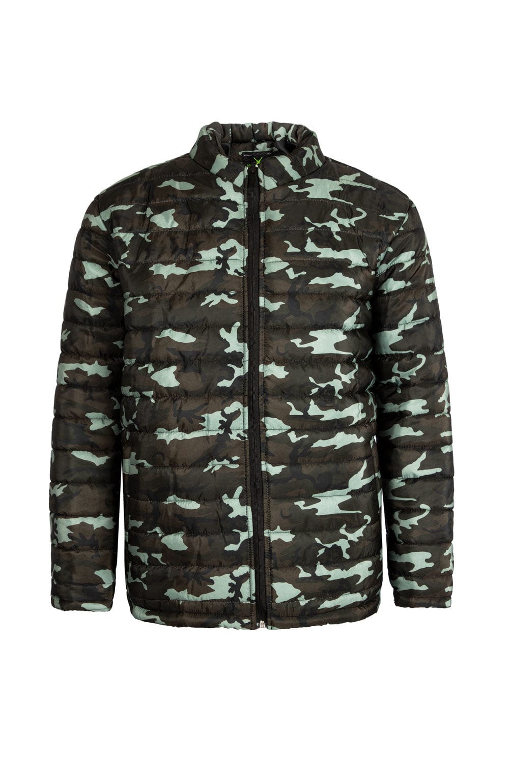 Mens on sale camo puffer