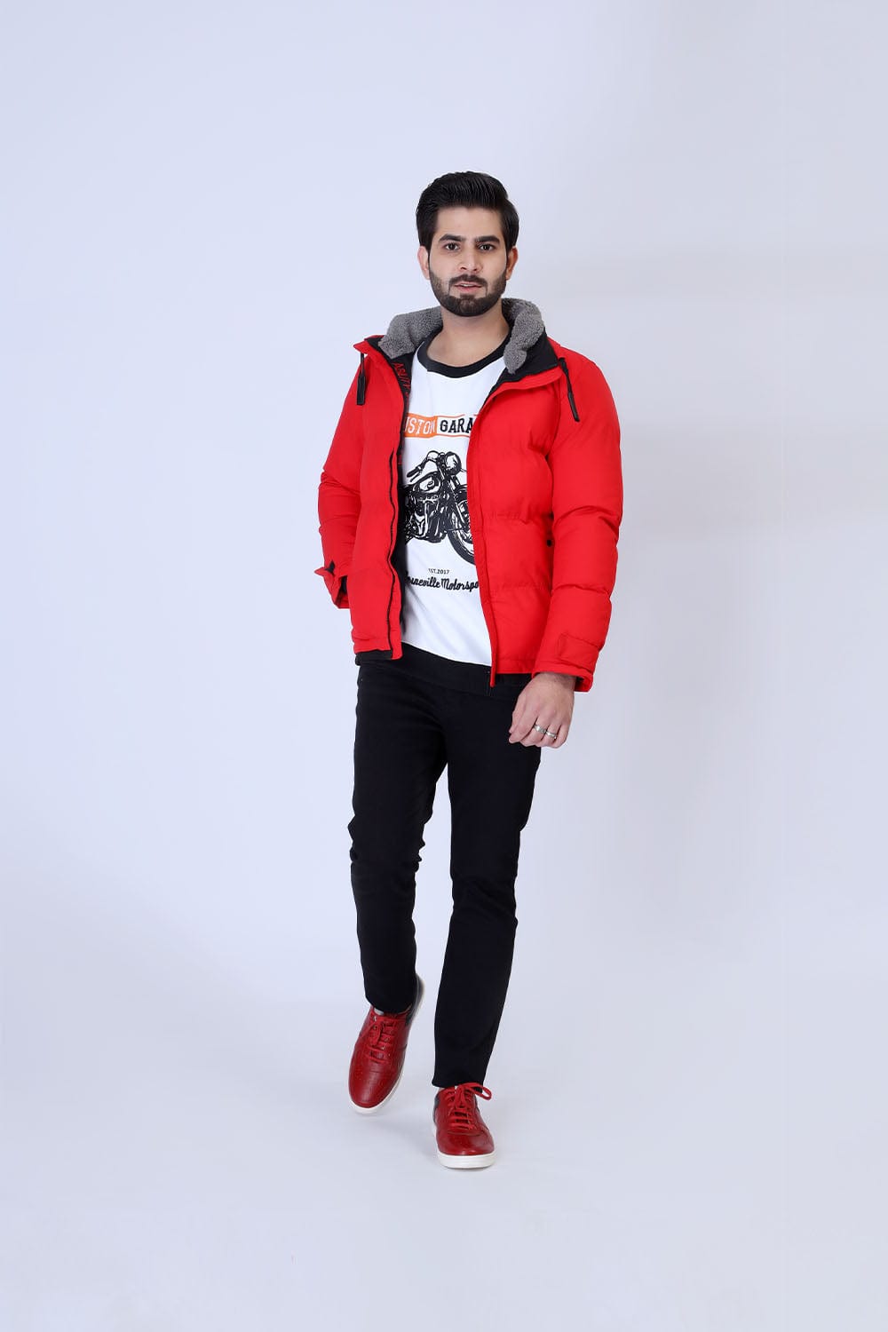 Hope Not Out by Shahid Afridi Men Jacket Fur Puffer Jacket