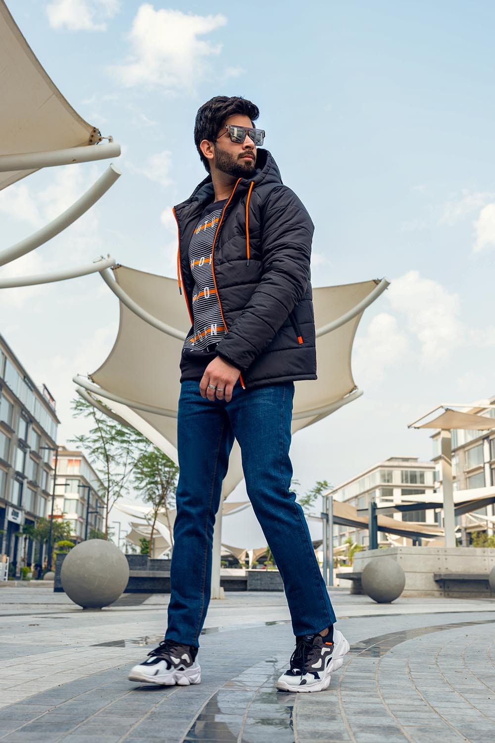 Hope Not Out by Shahid Afridi Men Jacket Hood Puffer Jacket