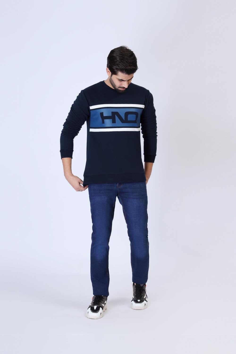 Hope Not Out by Shahid Afridi Men Sweat Shirt HNO Printed Sweat Shirt